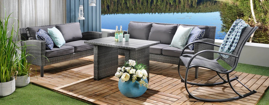 Polyrottinkiset ulkokalusteet