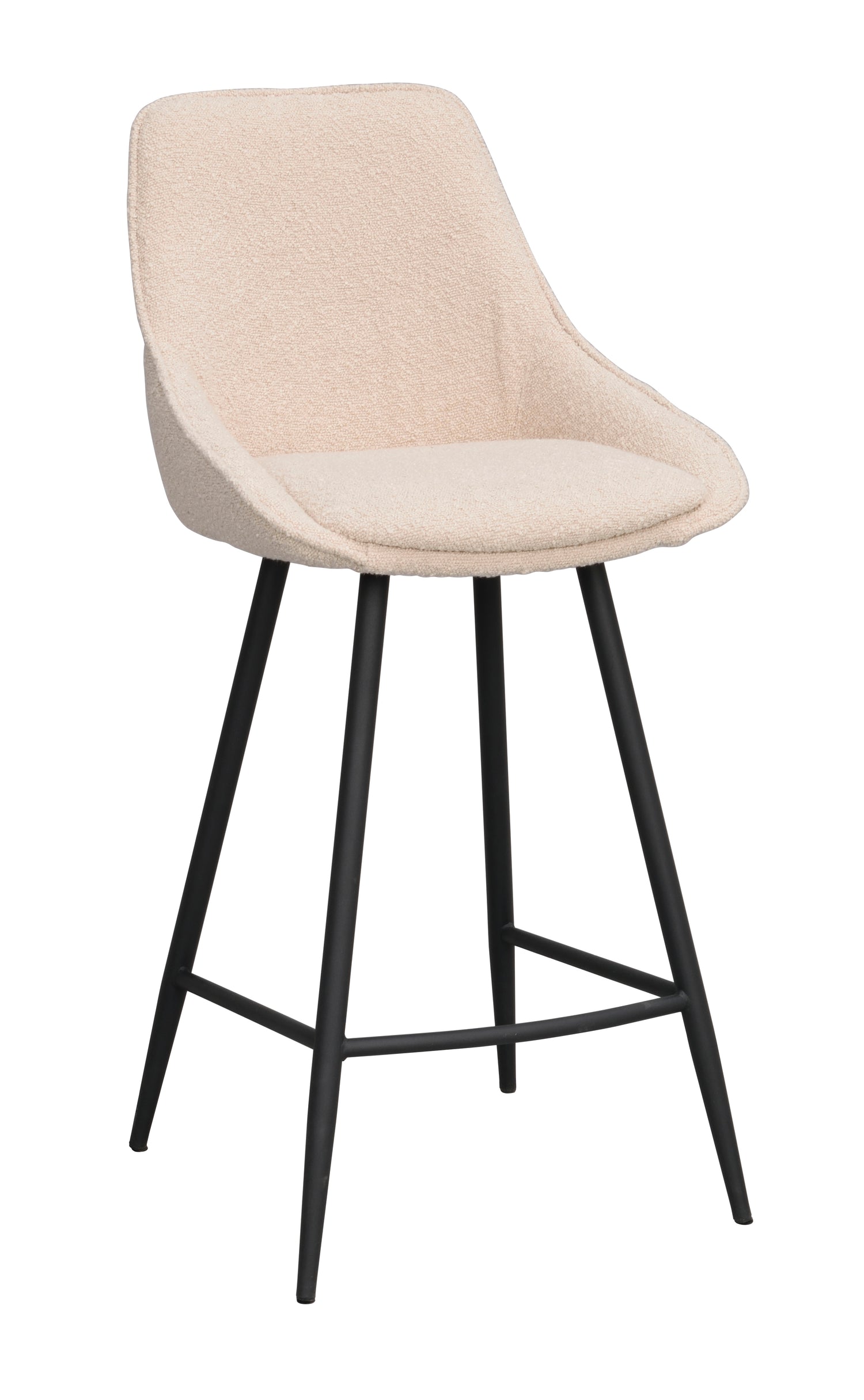 Sierra-baarituoli vaalean beigellä kangasverhoilulla.