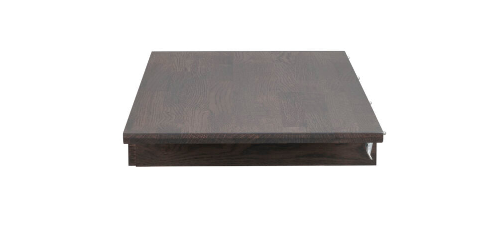 Ruskea Filippa-jatkopala ovaalin muotoiseen Filippa-ruokapöytään. Jatkolevyn pituus 40 cm ja leveys 105 cm.