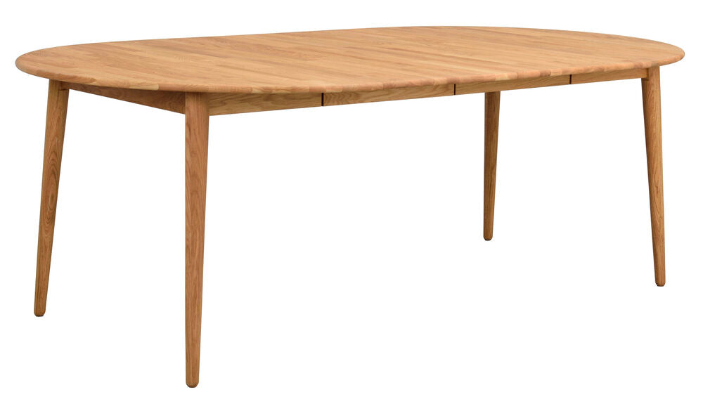 Tammenvärinen Tyler-ruokapöytä 120 + 45 cm + erikseen ostettava jatkolevy. (Pöytä sisältää yhden 45 cm jatkolevyn).