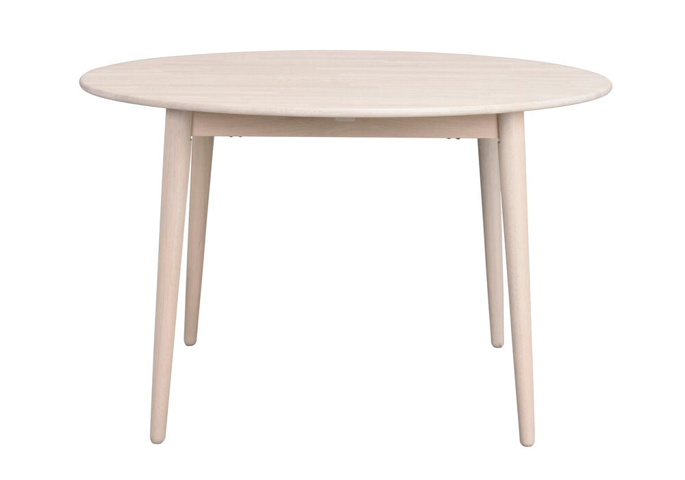 Valkotammenvärinen Tyler-ruokapöytä 120 cm.