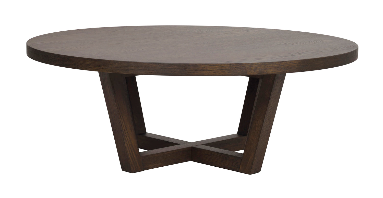 Tummanruskea Boxford-sohvapöytä.