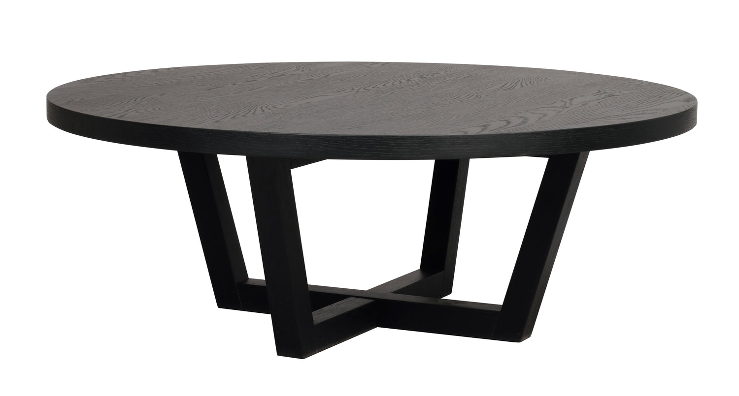 Musta Boxford-sohvapöytä.