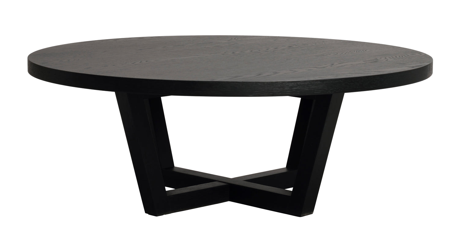 Musta Boxford-sohvapöytä.