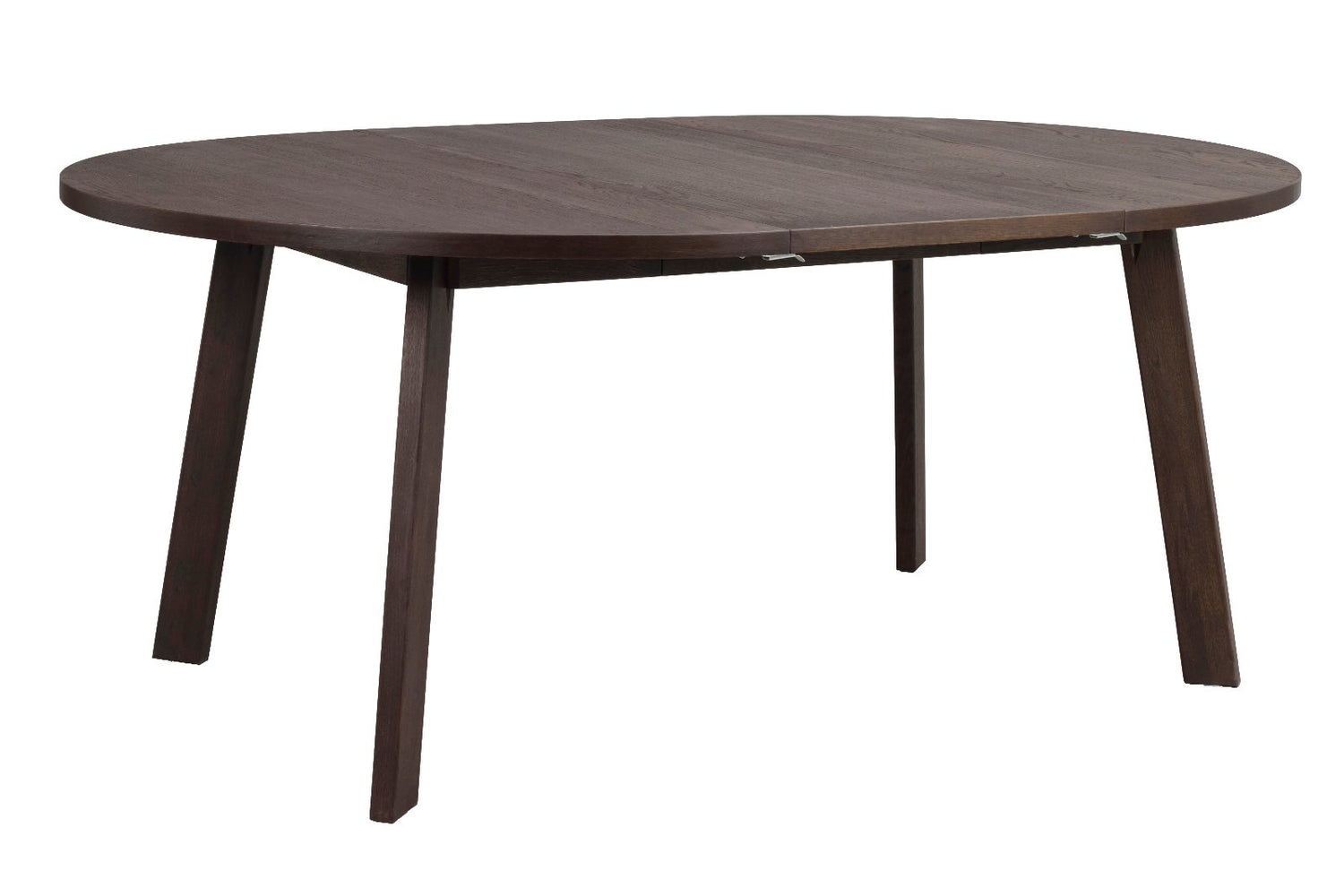 Ruskea Glenside-ruokapöytä. (Kuvassa jatkolevy kiinnitettynä keskellä, jatkolevy myydään erikseen).