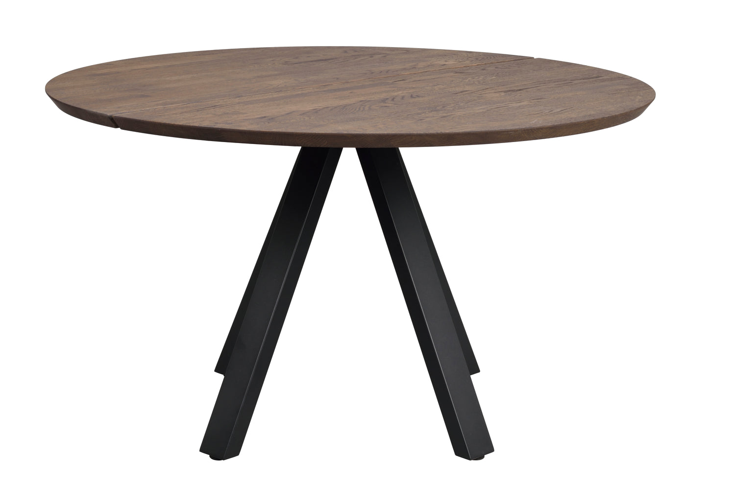 Savutammenvärinen Carradale-ruokapöytä 130 cm.