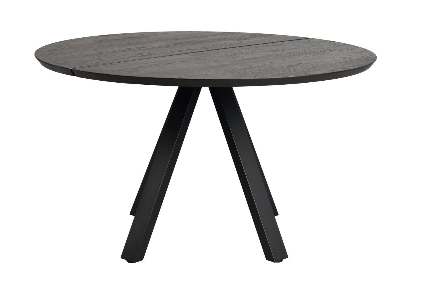 Musta Carradale-ruokapöytä 130 cm.