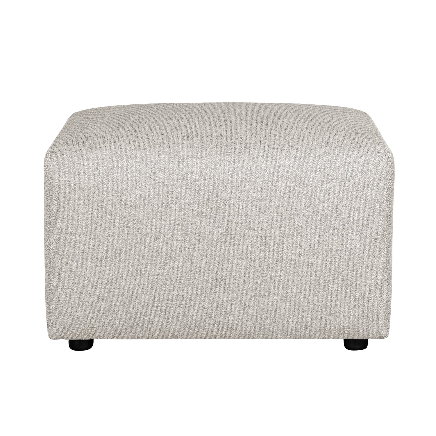 Alma-rahi vaalealla Minco 2 -kankaalla ja mustilla muovijaloilla. Kuvan rahi on 70 x 60 cm kokoinen.