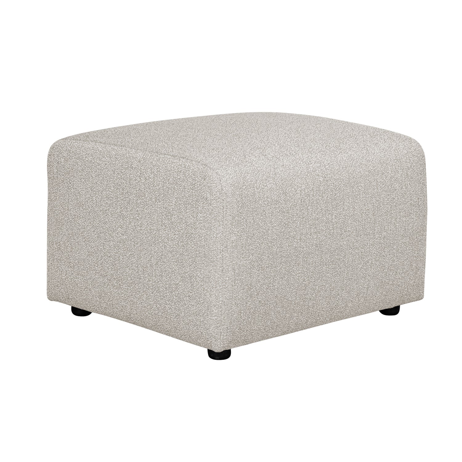 Alma-rahi vaalealla Minco 2 -kankaalla ja mustilla muovijaloilla. Kuvan rahi on 70 x 60 cm kokoinen.