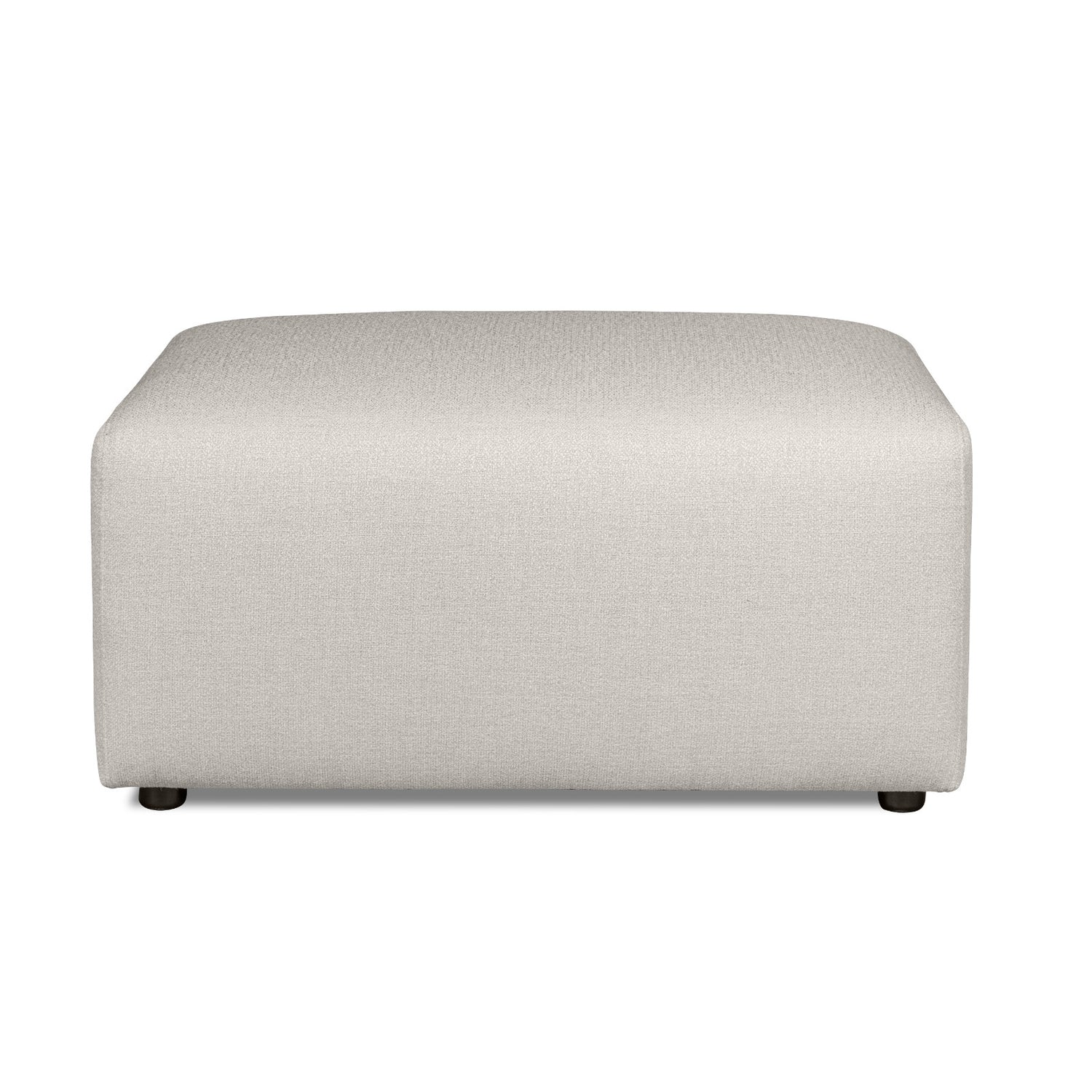 Alma-rahi vaalealla Minco 2 -kankaalla ja mustilla muovijaloilla. Kuvan rahin koko on 90 x 60 cm.