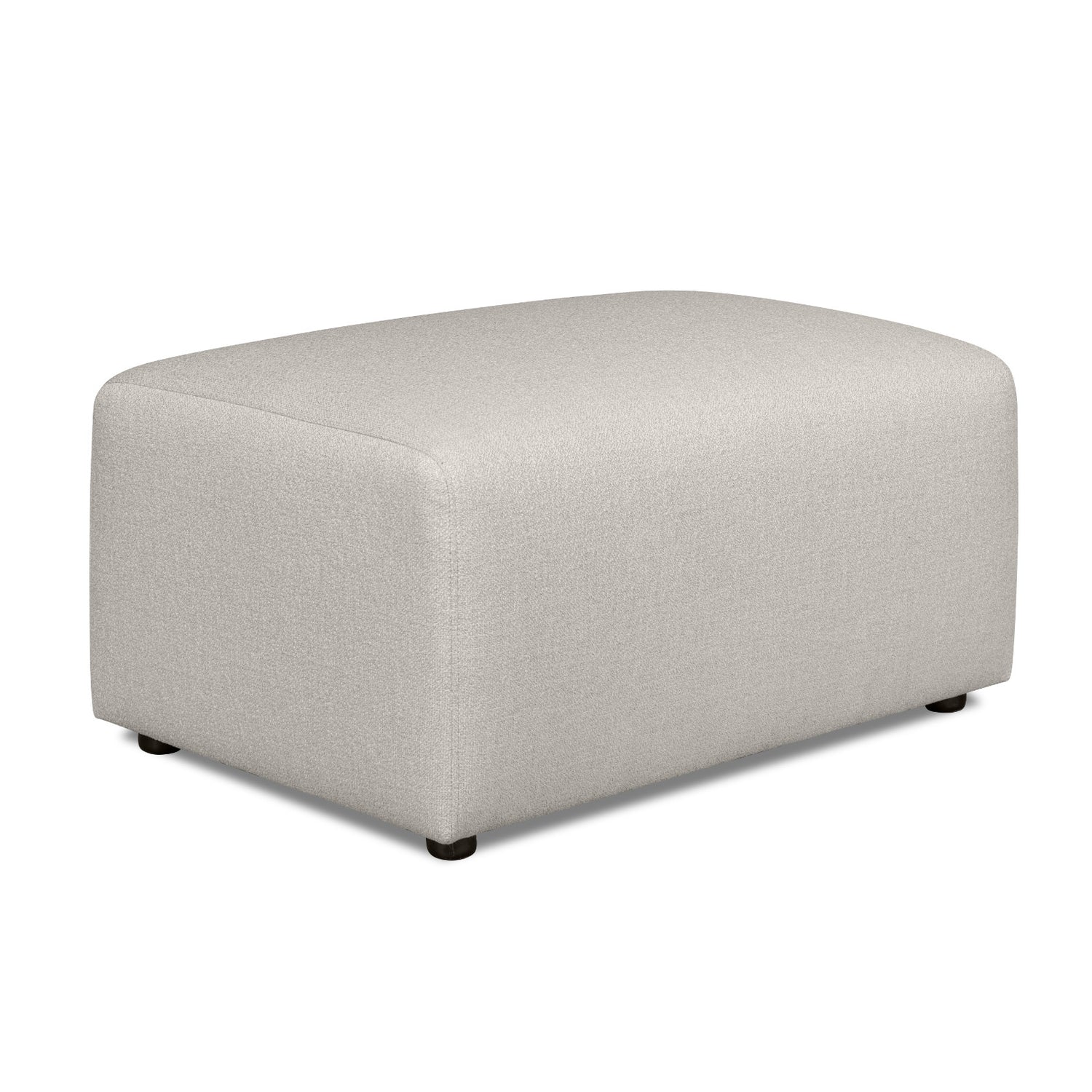 Alma-rahi vaalealla Minco 2 -kankaalla ja mustilla muovijaloilla. Kuvan rahin koko on 90 x 60 cm.