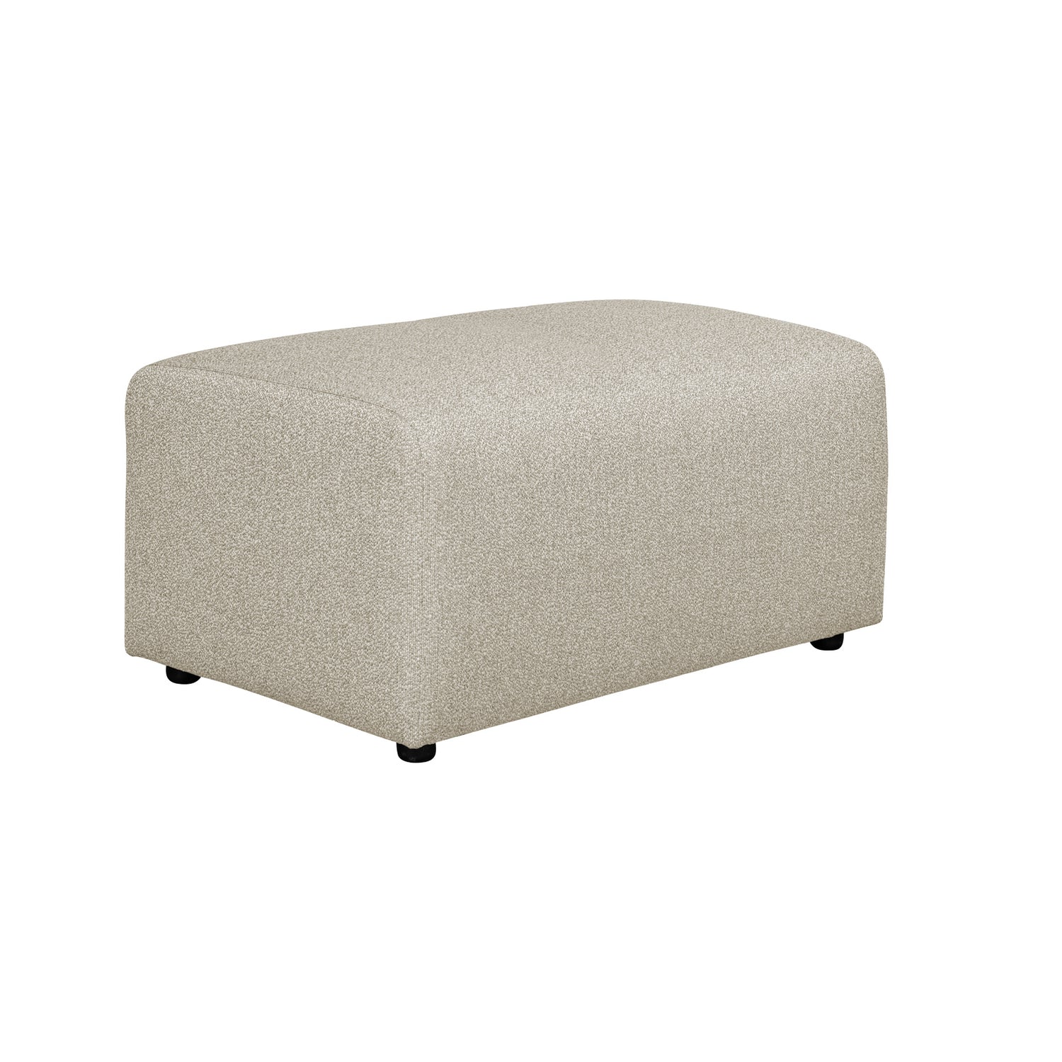 Alma-rahi beigellä Minco 30 -kankaalla ja mustilla muovijaloilla. Kuvan rahi on 90 x 60 cm kokoinen.