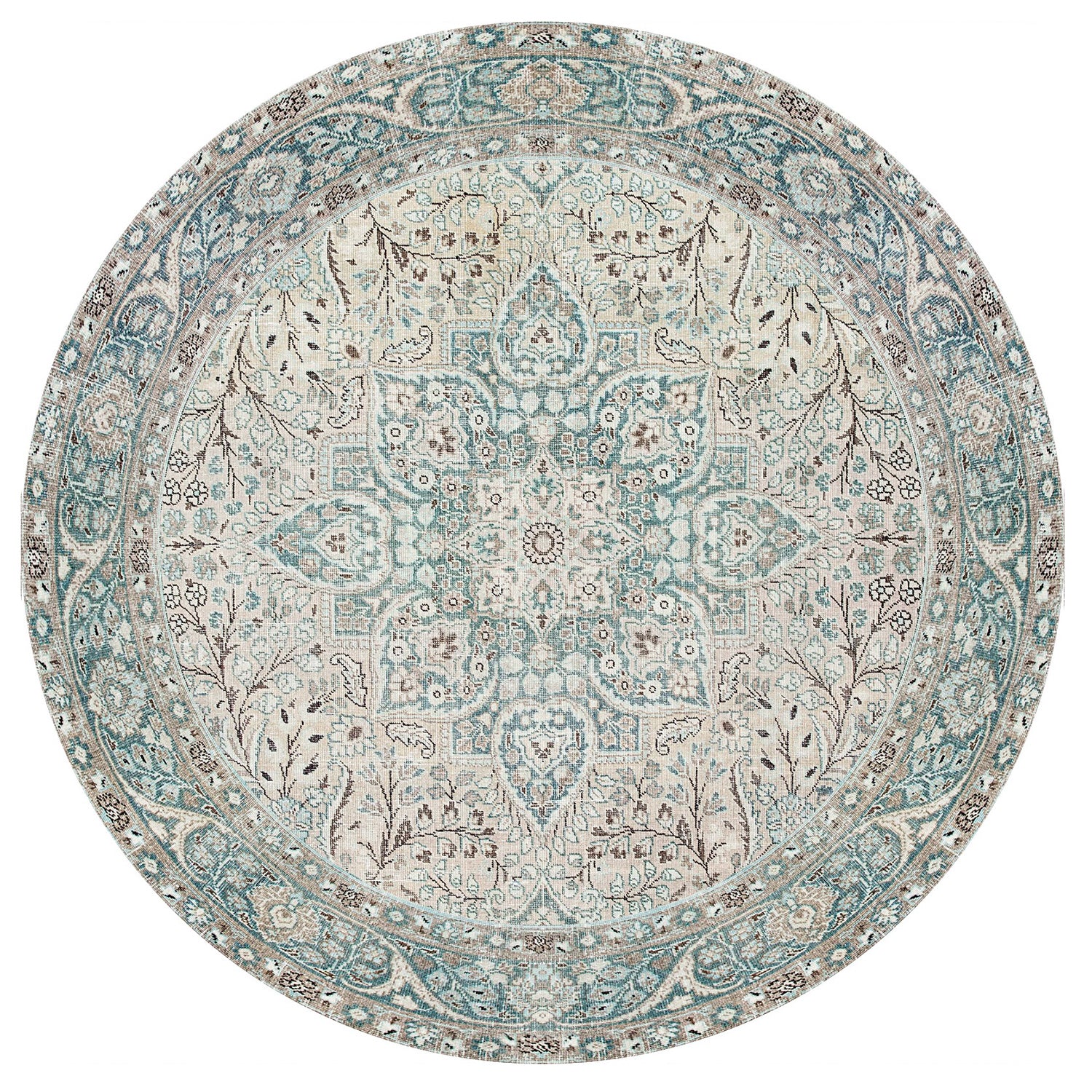 Cecilia-maton beige-sinisen sävyinen itämainen kuosi.