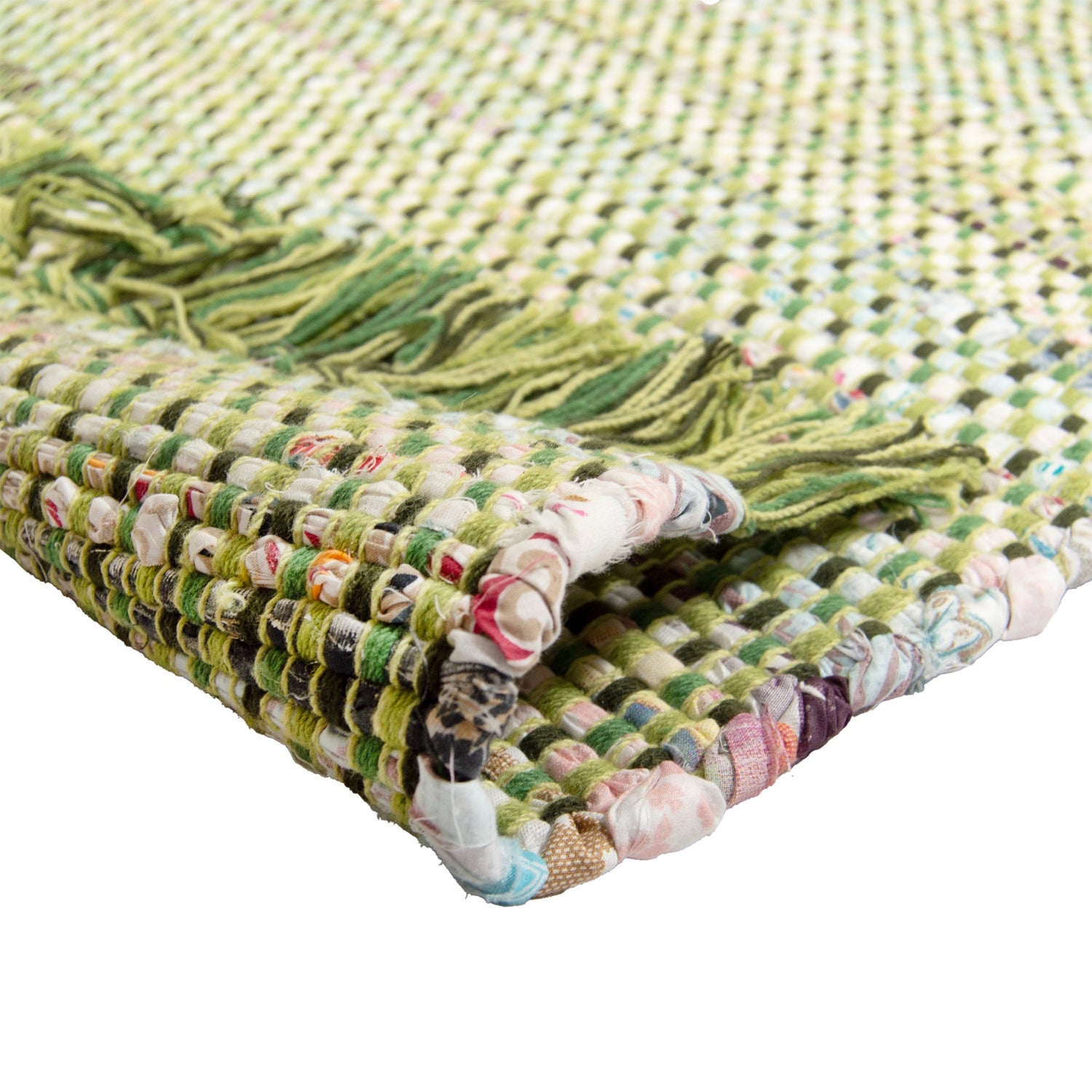 Huviniemi-maton vihreä kuosi.