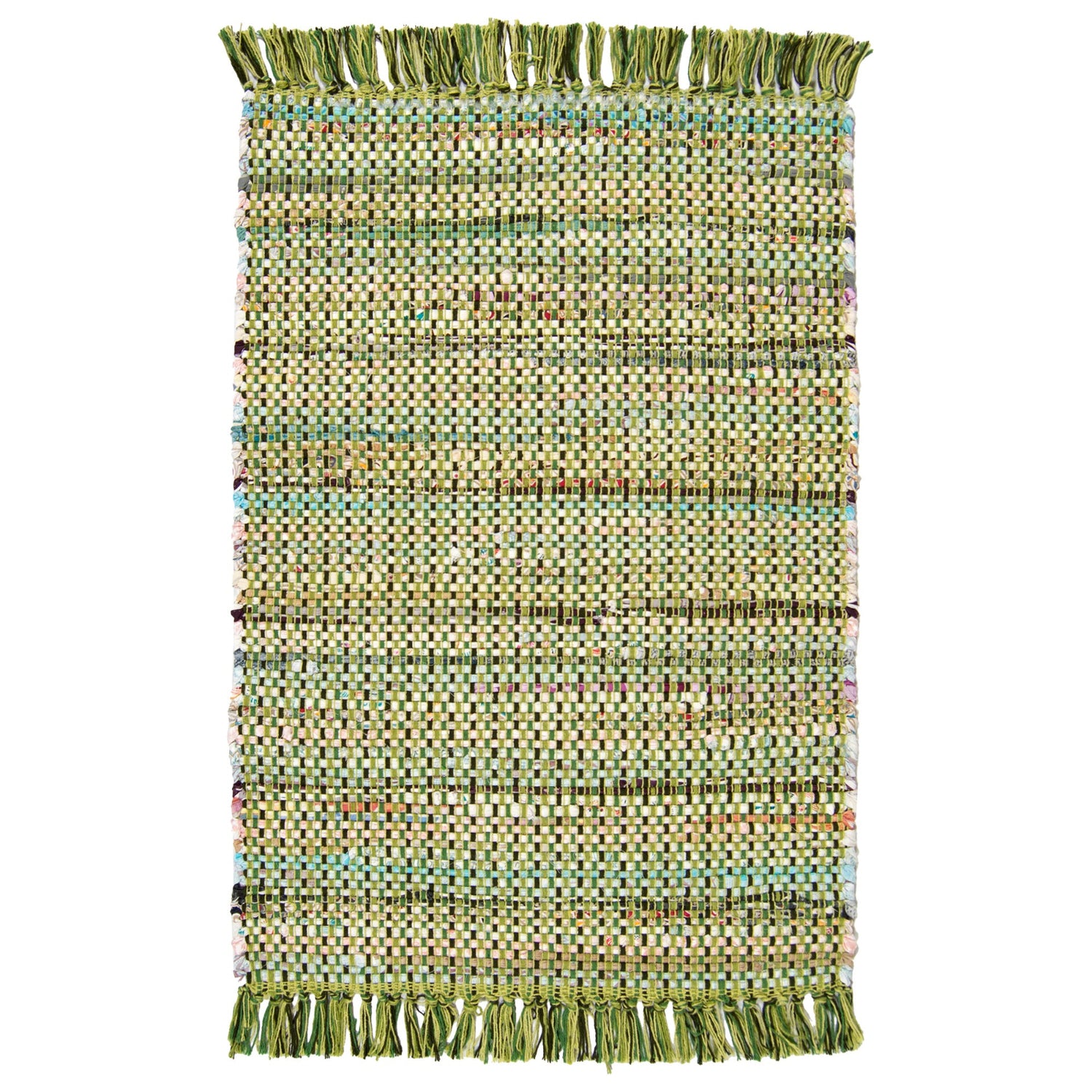 Huviniemi-maton vihreä kuosi.