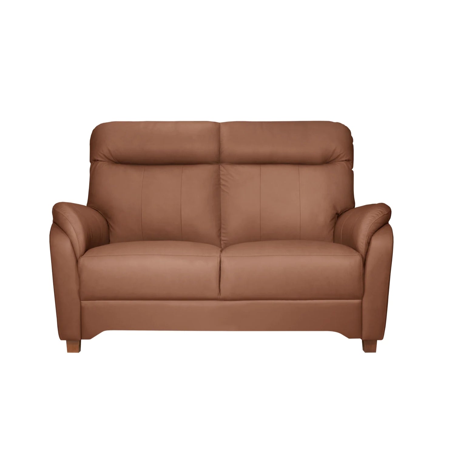 Isabella on ryhdikäs sohva, jossa on panostettu erityisesti istuttavuuteen. Kuvan sohvan verhoiluna on Merone-nahka värissä 3017 konjakinruskea. Sivut ja taustat ovat keinonahkaa.