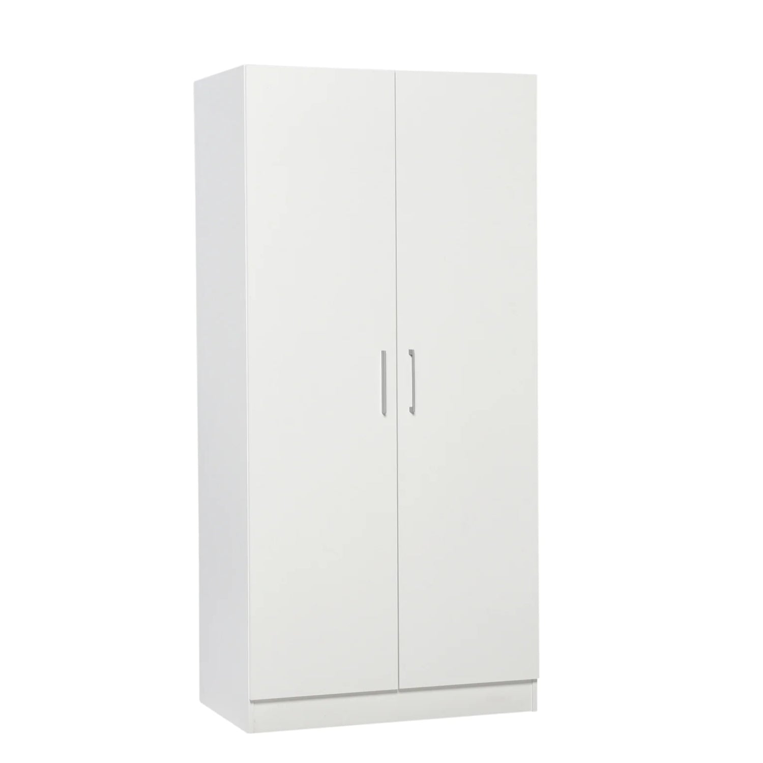 Ajattoman selkeälinjainen Karo-vaatekomero on saatavana kokonaan valkoisena.