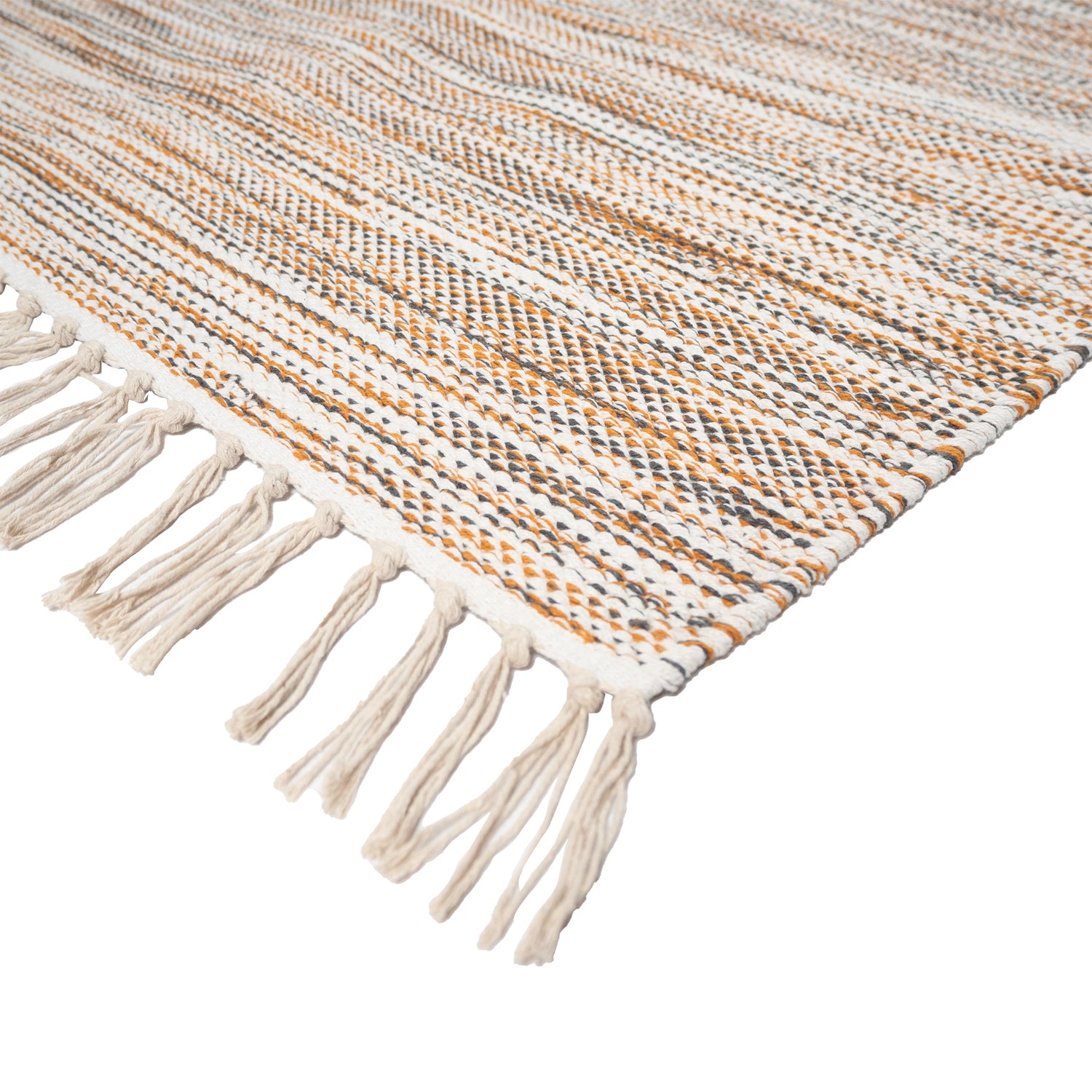 Ruskeanharmaa Kesälahti-matto.