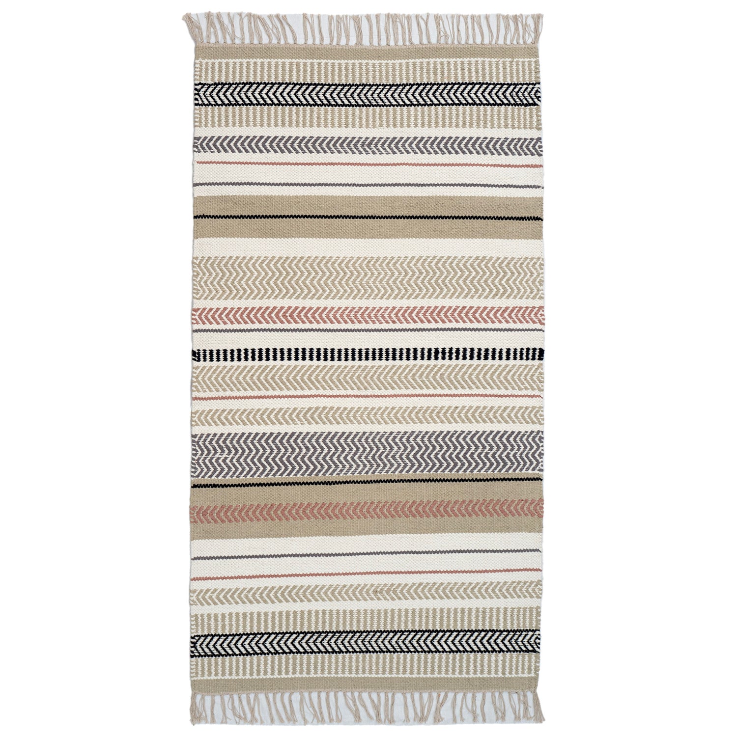 Leimu-matto vihreällä kuosilla.