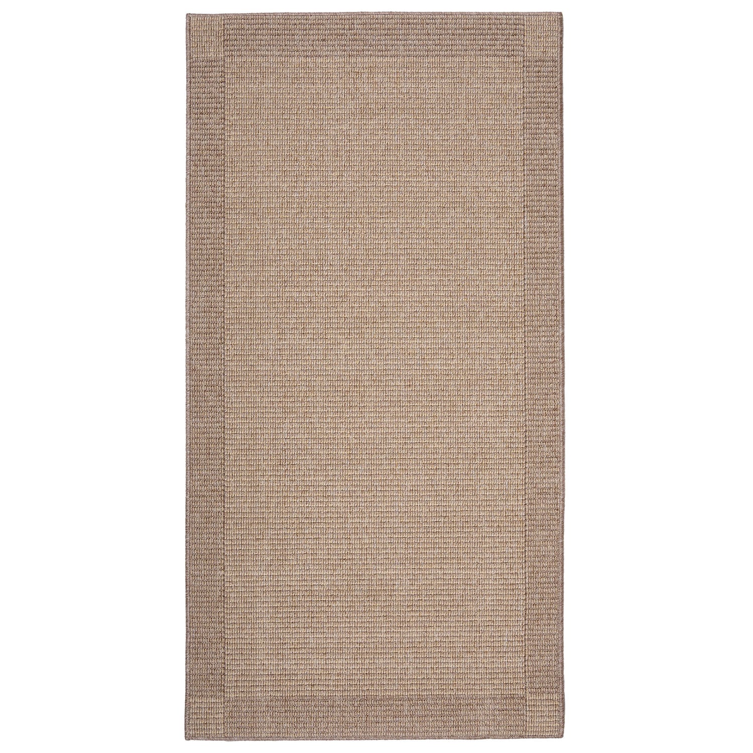 Sileäksi kudottu Lino-matto, beige.