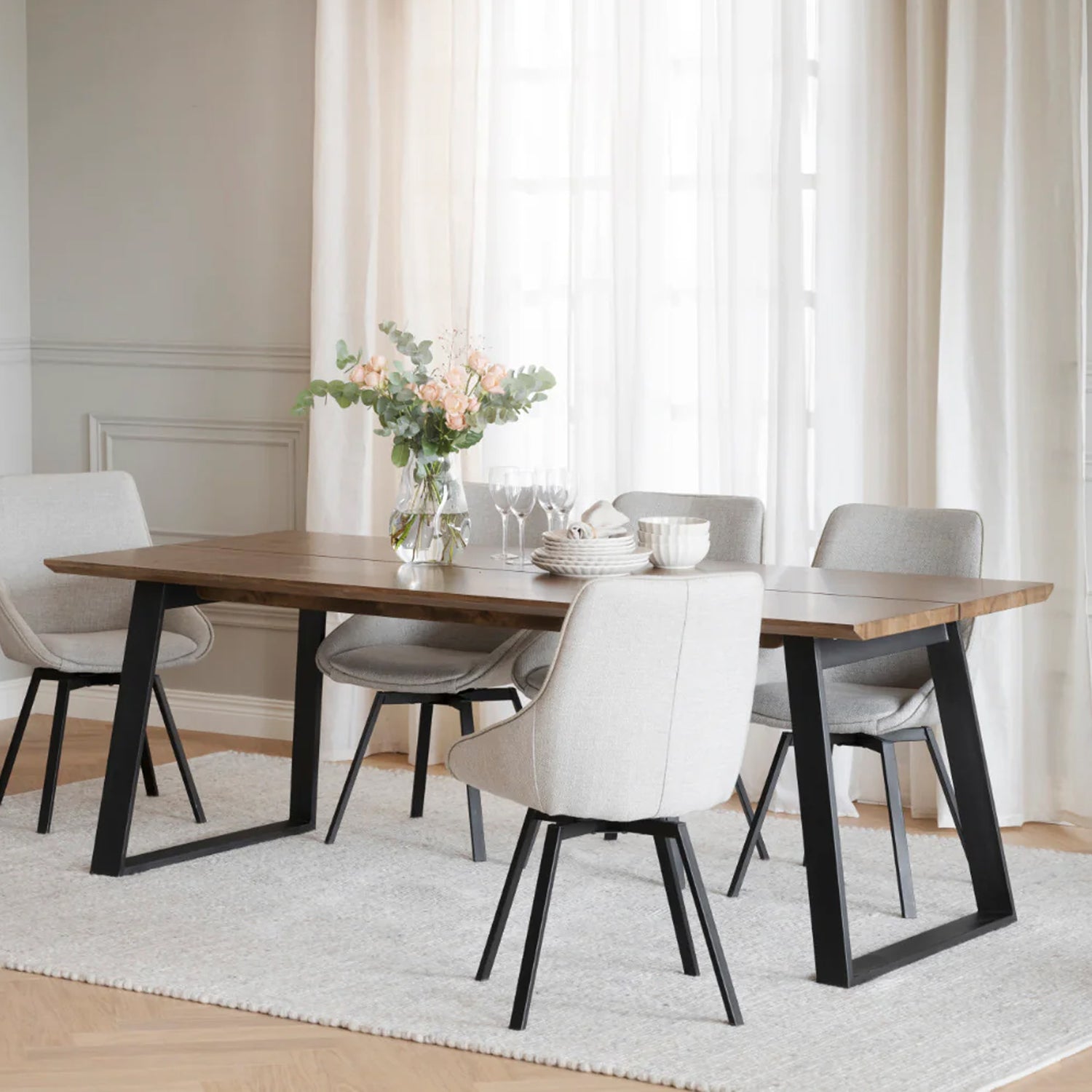 MELVILLE ruokapöytä 210 x 95 cm