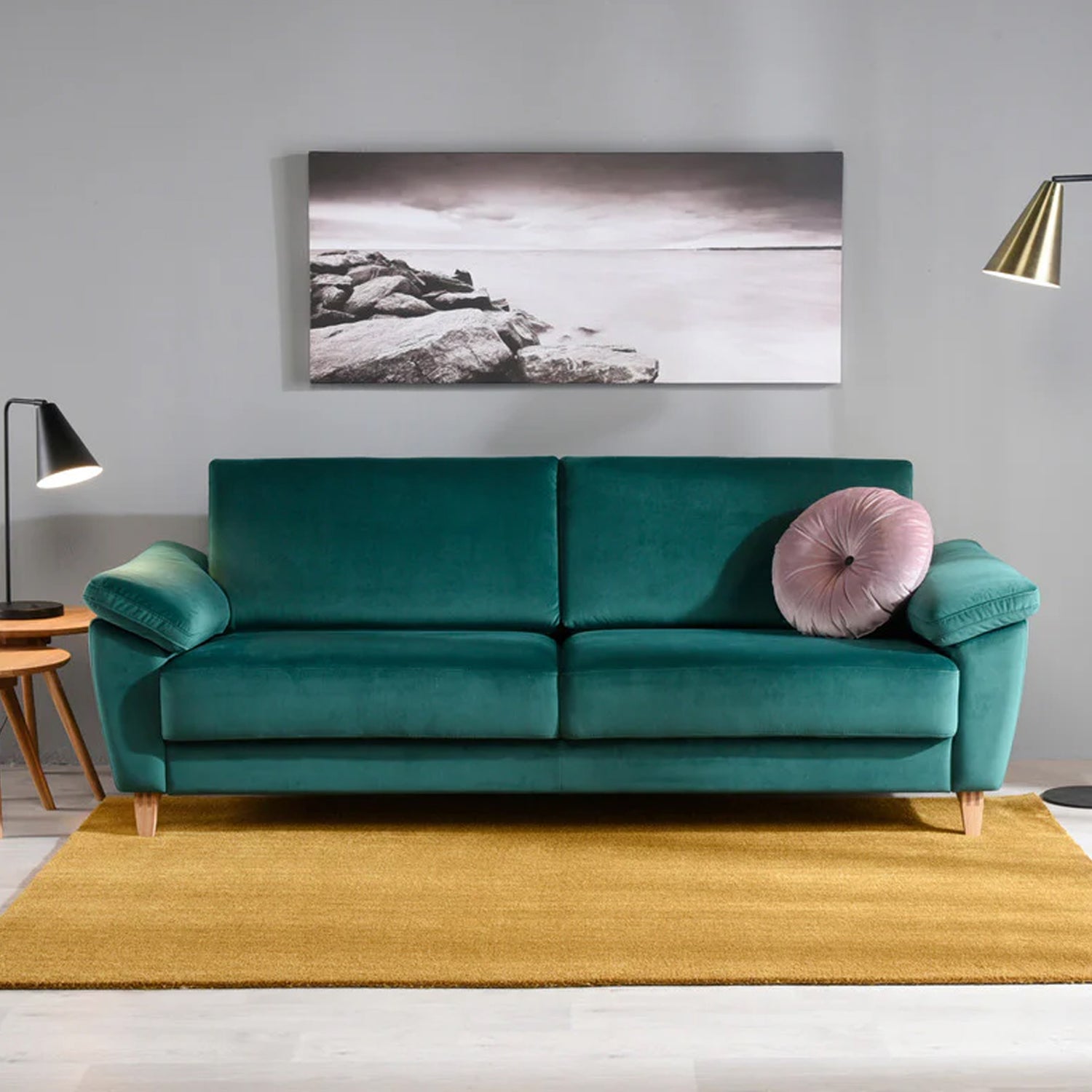 MONIKA 3 hengen sohva D2 Luxor-kankaalla