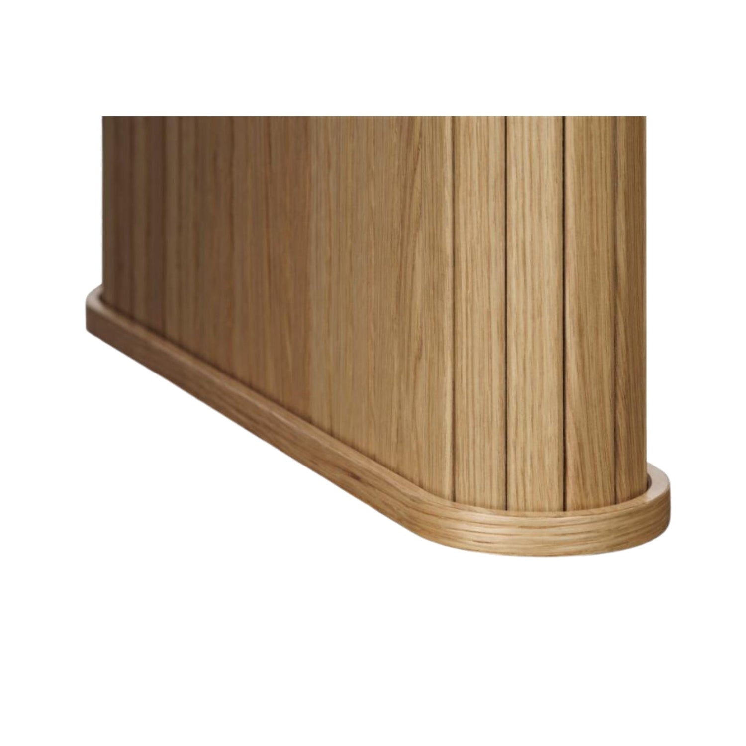 Lähikuvassa Nola-ruokapöydän jalan muotoilua.