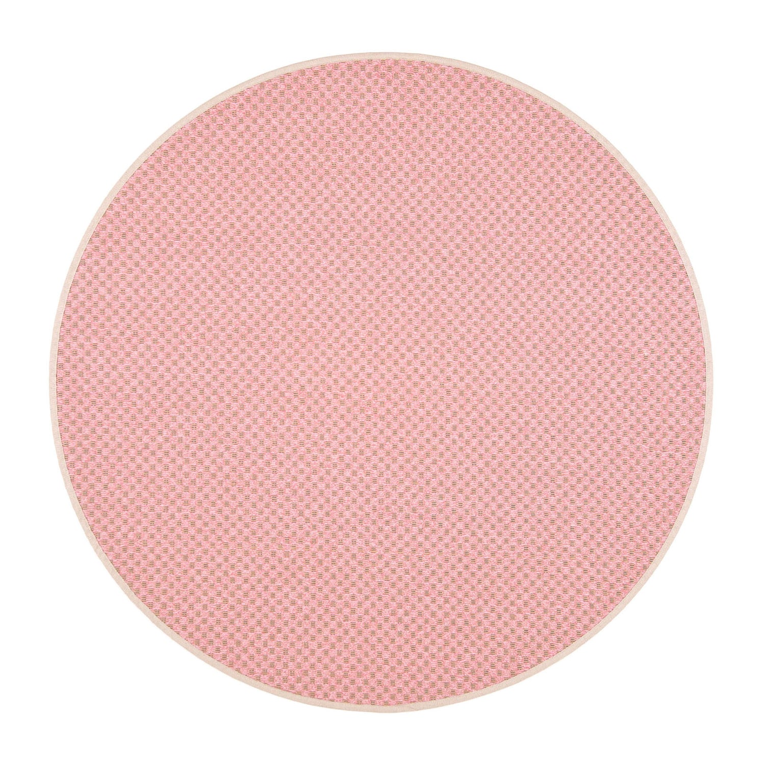 Pyöreä puuvilla-paperinarumatto Pastilli, marjapuuronvärinen pinkki.
