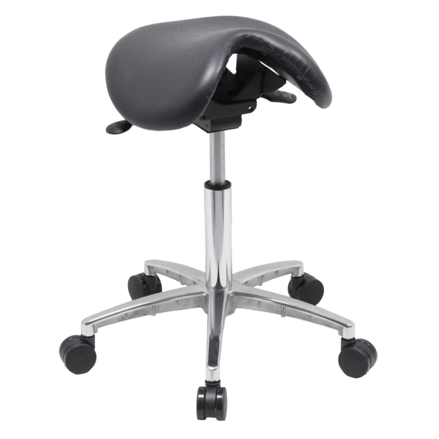 Laadukkaassa Range-satulatuolissa istuinosat ovat aitoa nahkaa ja jalkaristikko alumiinia.