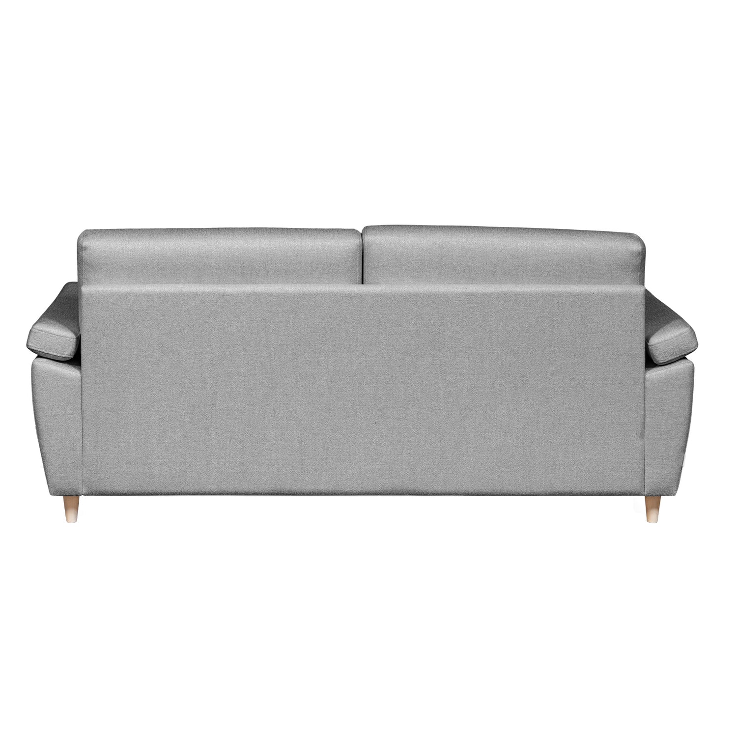 Salla-vuodesohva harmaalla Minco 16-kangasverhoilulla ja luonnonvärisillä puujaloilla.