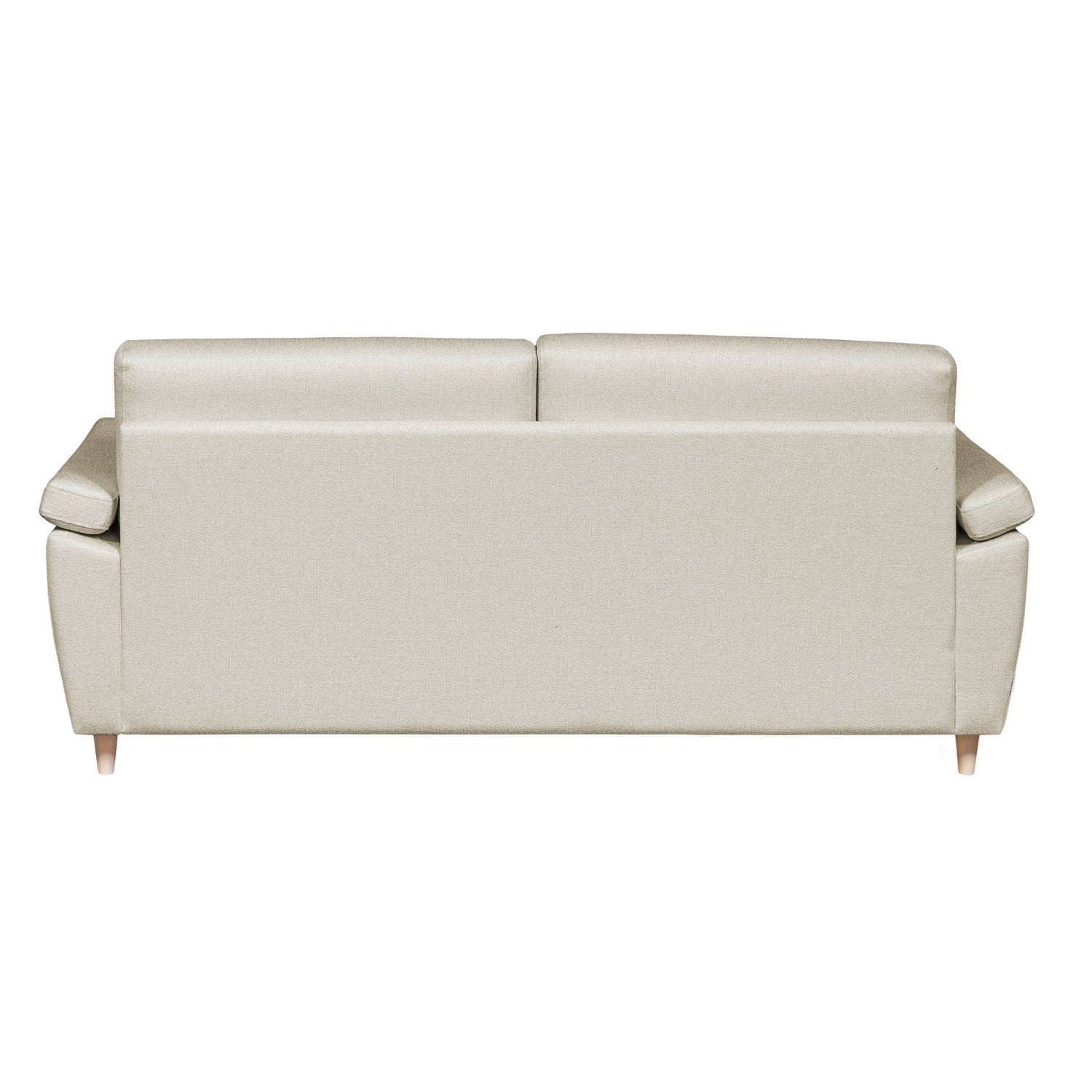 Salla-vuodesohva beigellä Minco 30-kangasverhoilulla ja luonnonvärisillä puujaloilla.