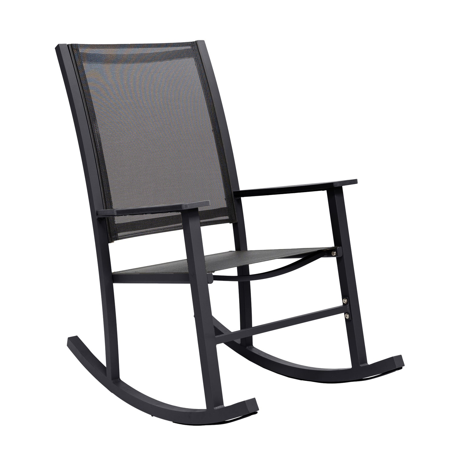 Suvituuli-keinutuoli kokomustana.