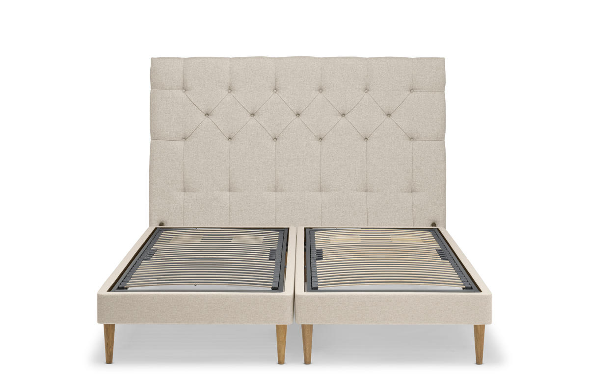 TEMPUR Stay -vuoderunko ilman patjaa, hiekka Sand, koot 140 x 200, 160 x 200 ja 180 x 200 cm.