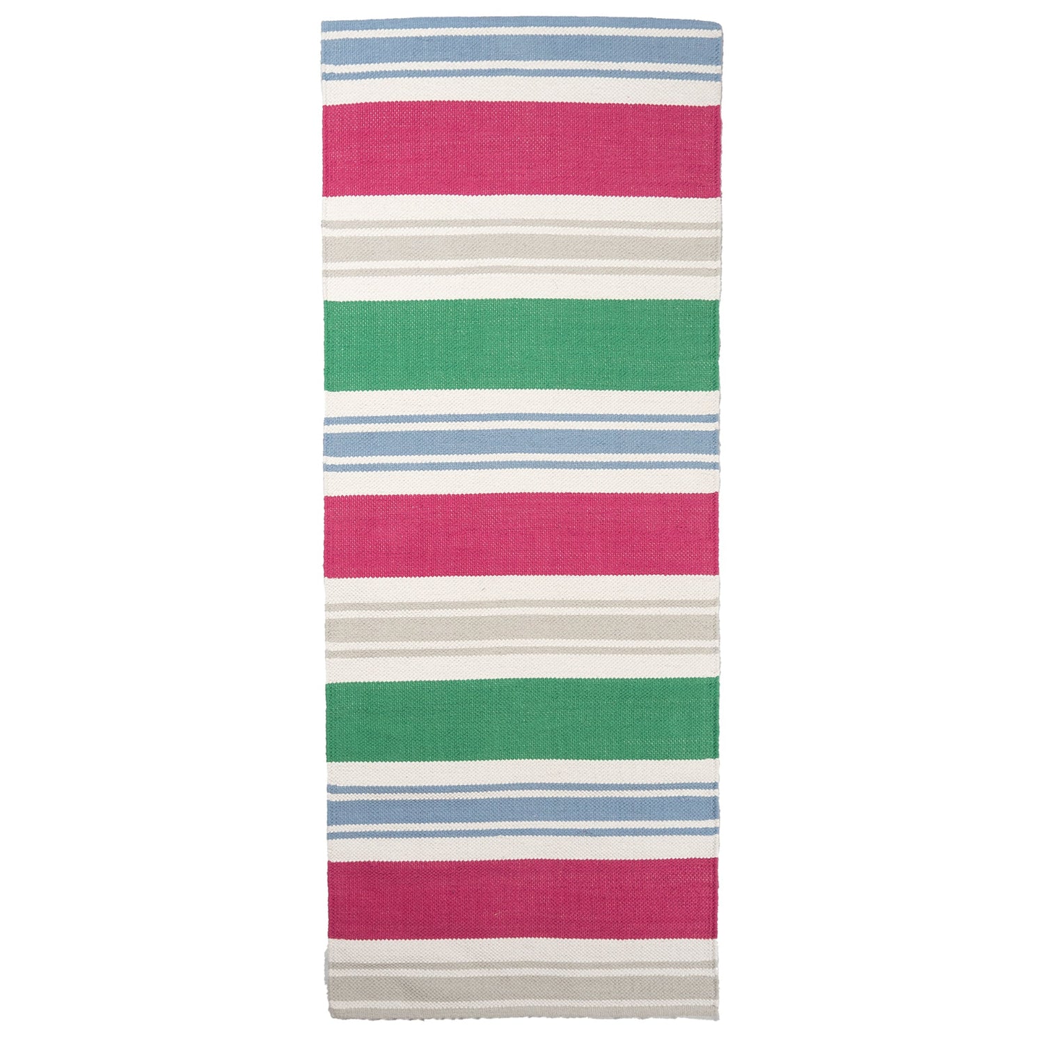 Tango-puuvillamatto, pinkillä kuosilla.