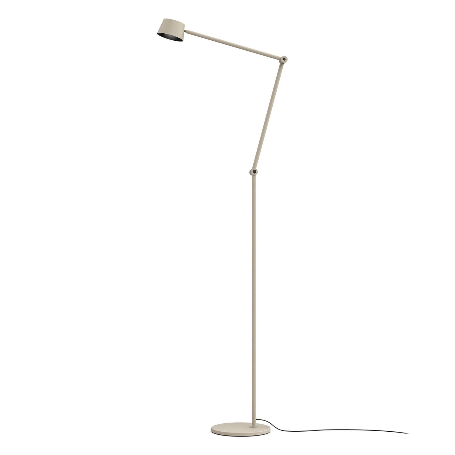 Vaalean khakin värinen Link-lattiavalaisin.