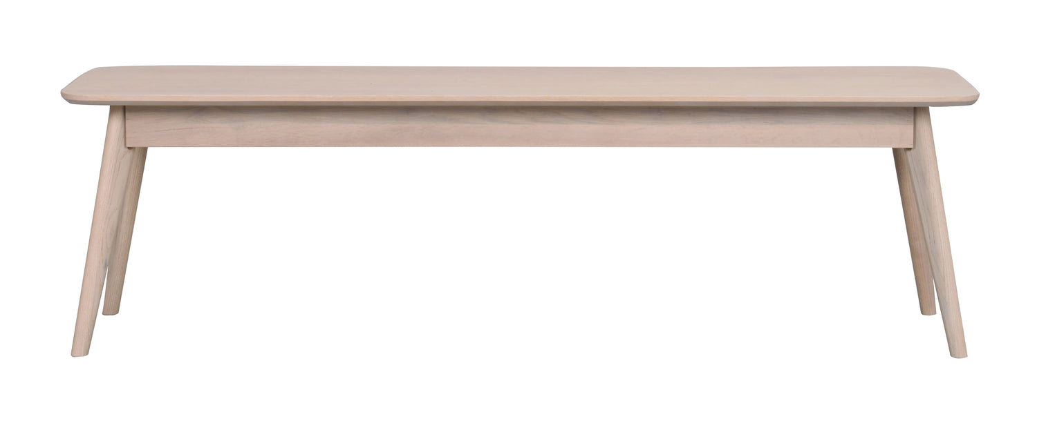 Yumi-penkki 155 cm, valkotammen värisenä.