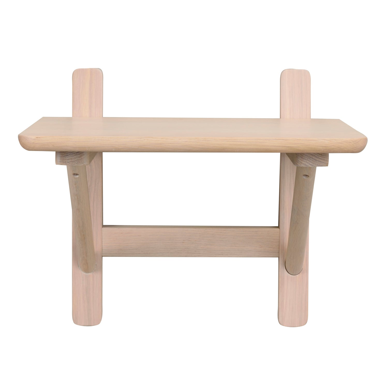 Camrose-seinähylly / yöpöytä 40 x 40 cm valkotammen sävyisenä.