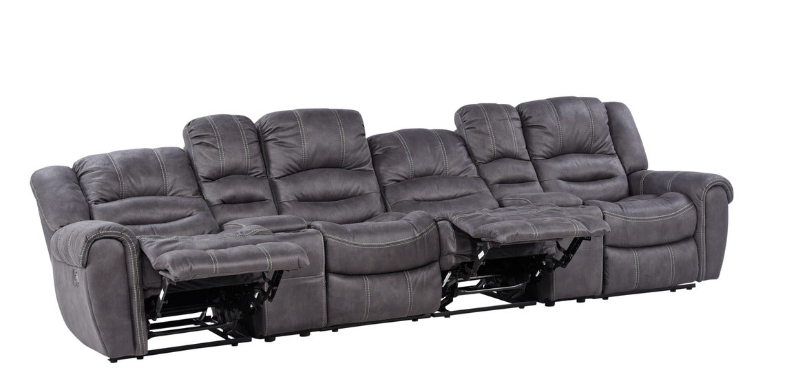 Recliner-mekanismilla voit kallistaa selkänojaa ja nostaa jalat ylös sivussa olevaa manuaalista laukaisukahvaa käyttämällä.