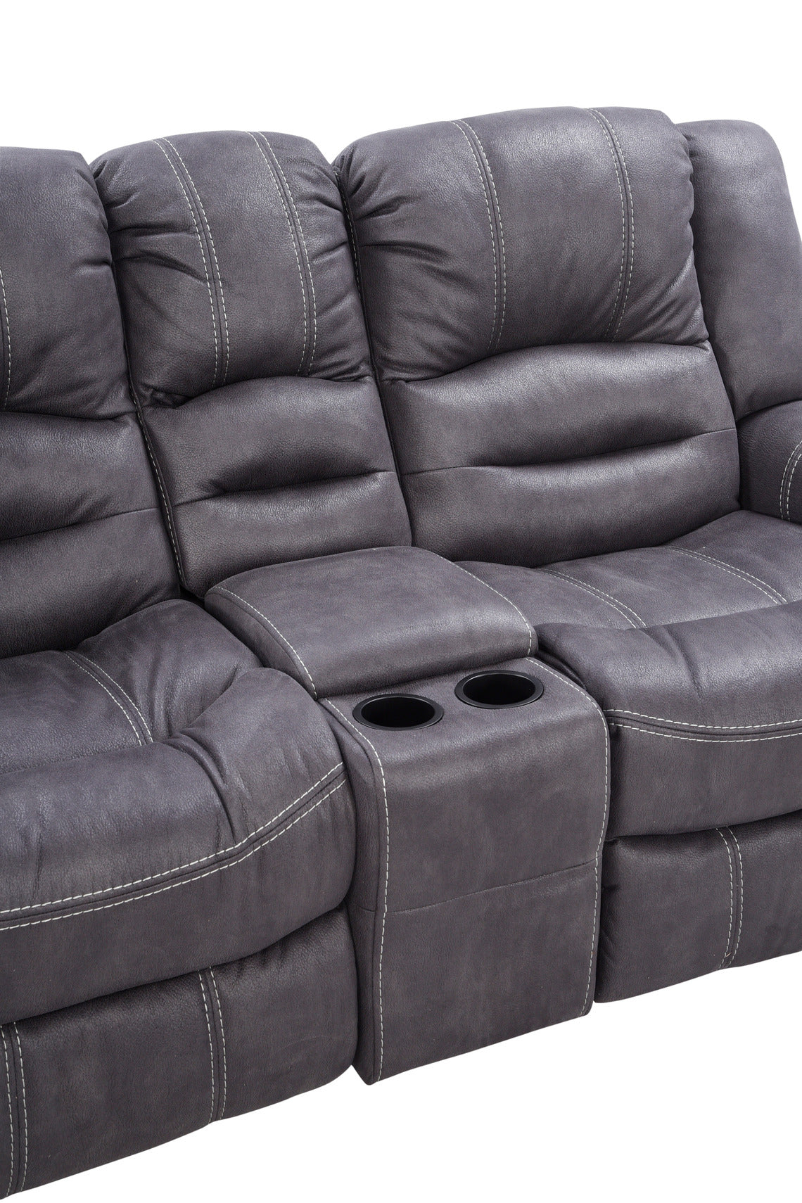 Cinemassa on harmaa kangasverhoilu, jossa on aidon nahan tuntu ja kankaan mukavuus.