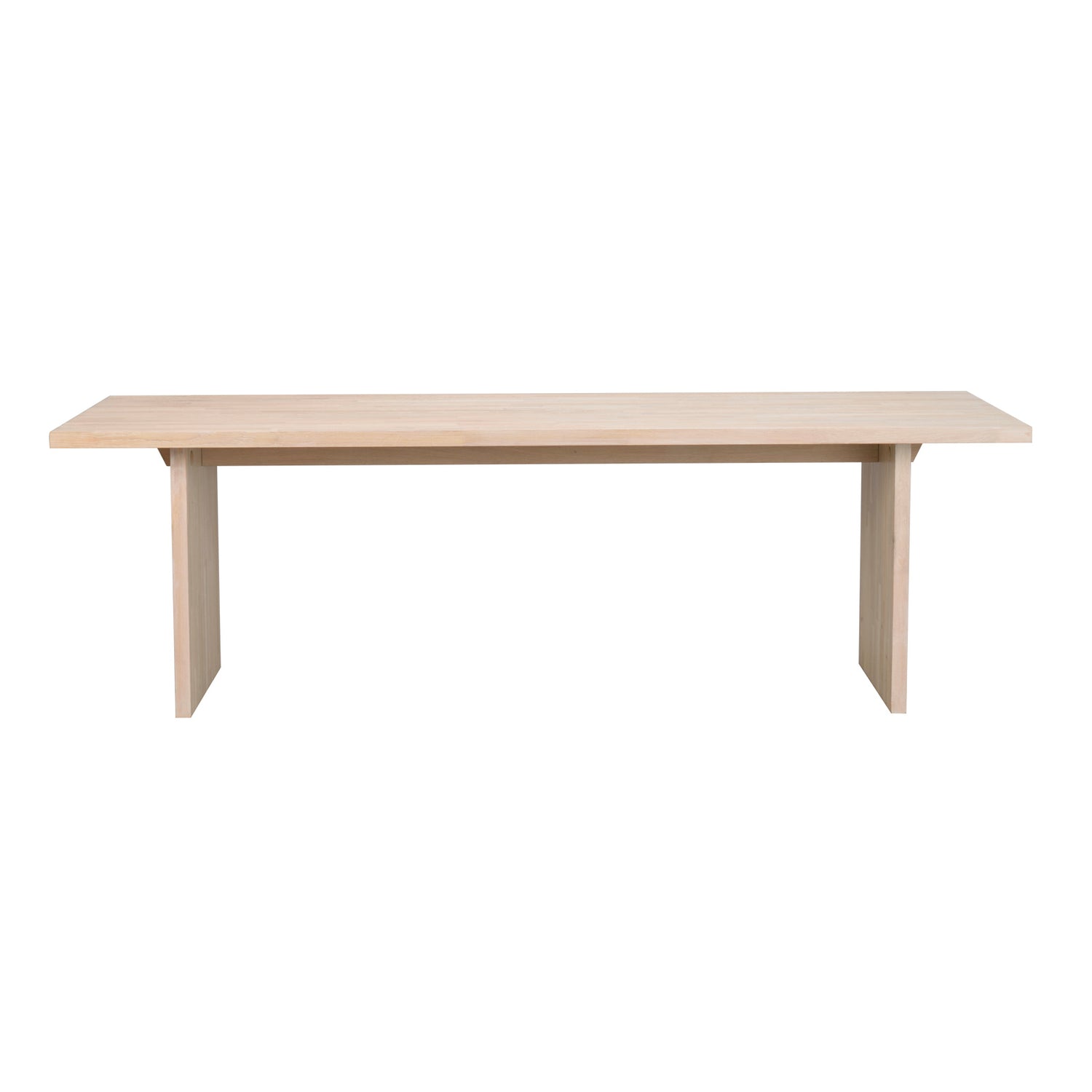 Emmett-ruokapöytä 240 x 95 cm, valkotammenvärinen.