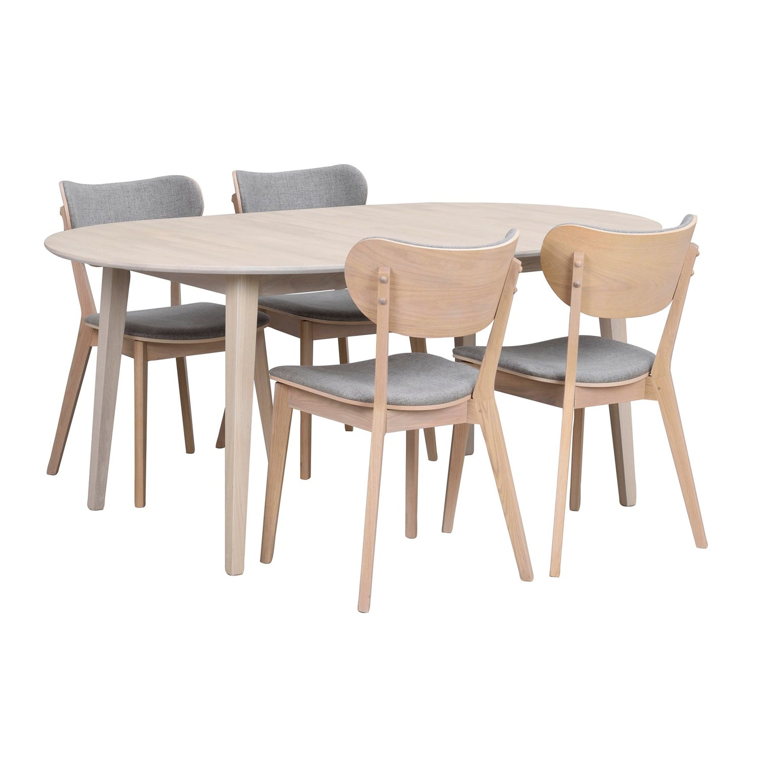 FILIPPA ruokapöytä ovaali jatkettava 105 x 170 + 40 cm