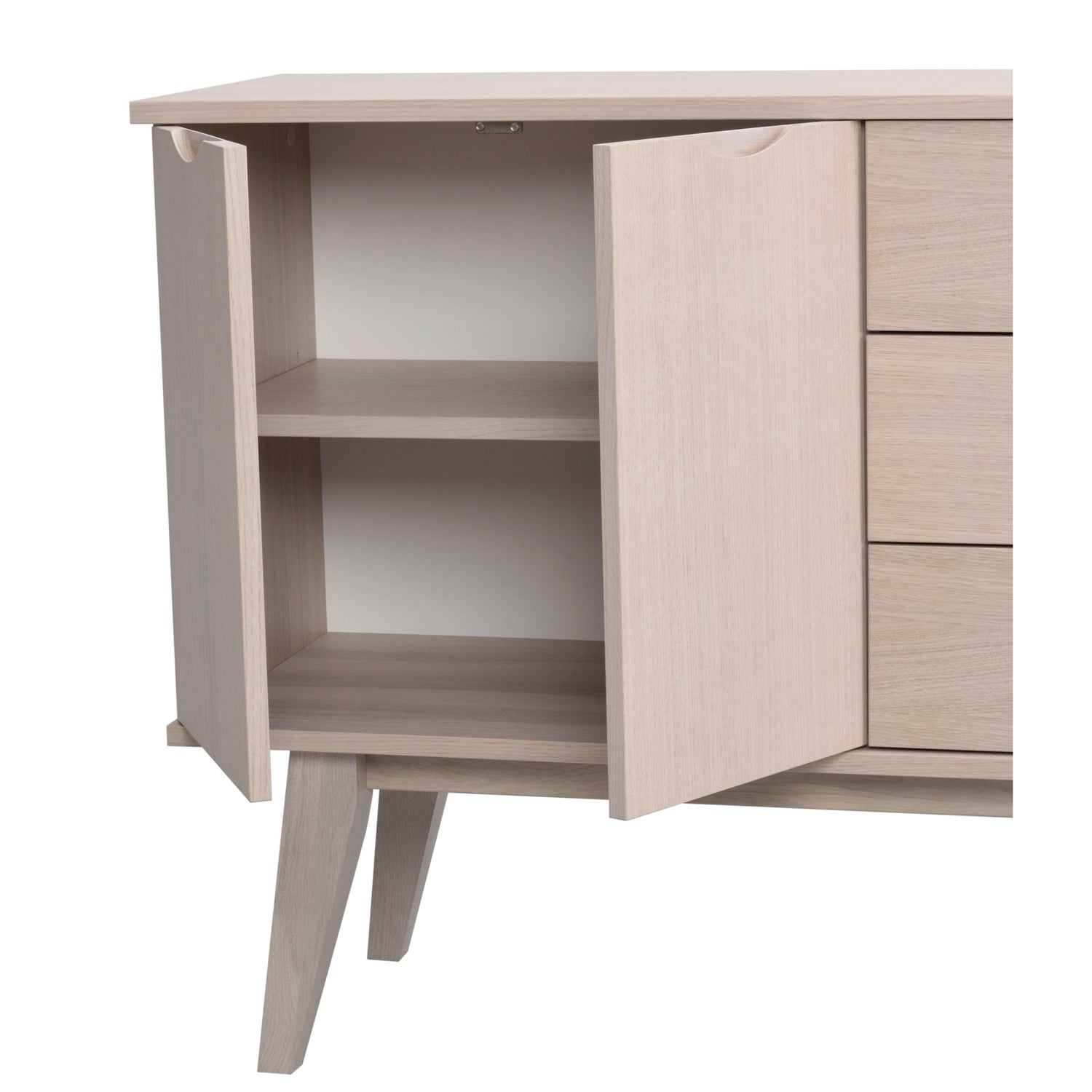 Filippa-senkki 150 cm valkotammen värisenä.