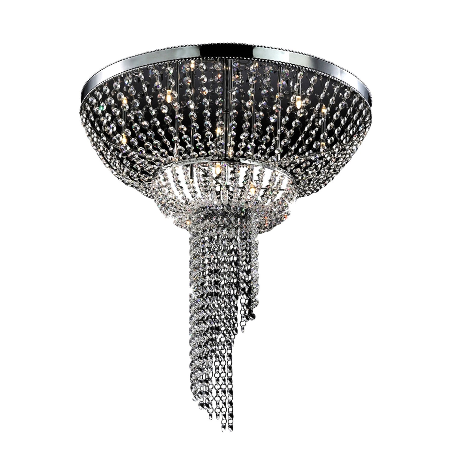 Firenze-kristalliplafondi 30 cm.