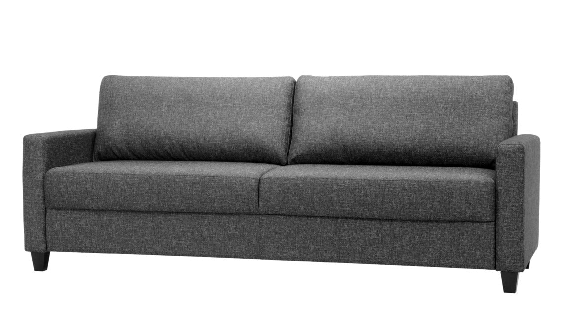 Free-vuodesohva antrasiitinvärisellä Diamonds 031 -kankaalla ja wengenvärisillä puujaloilla.