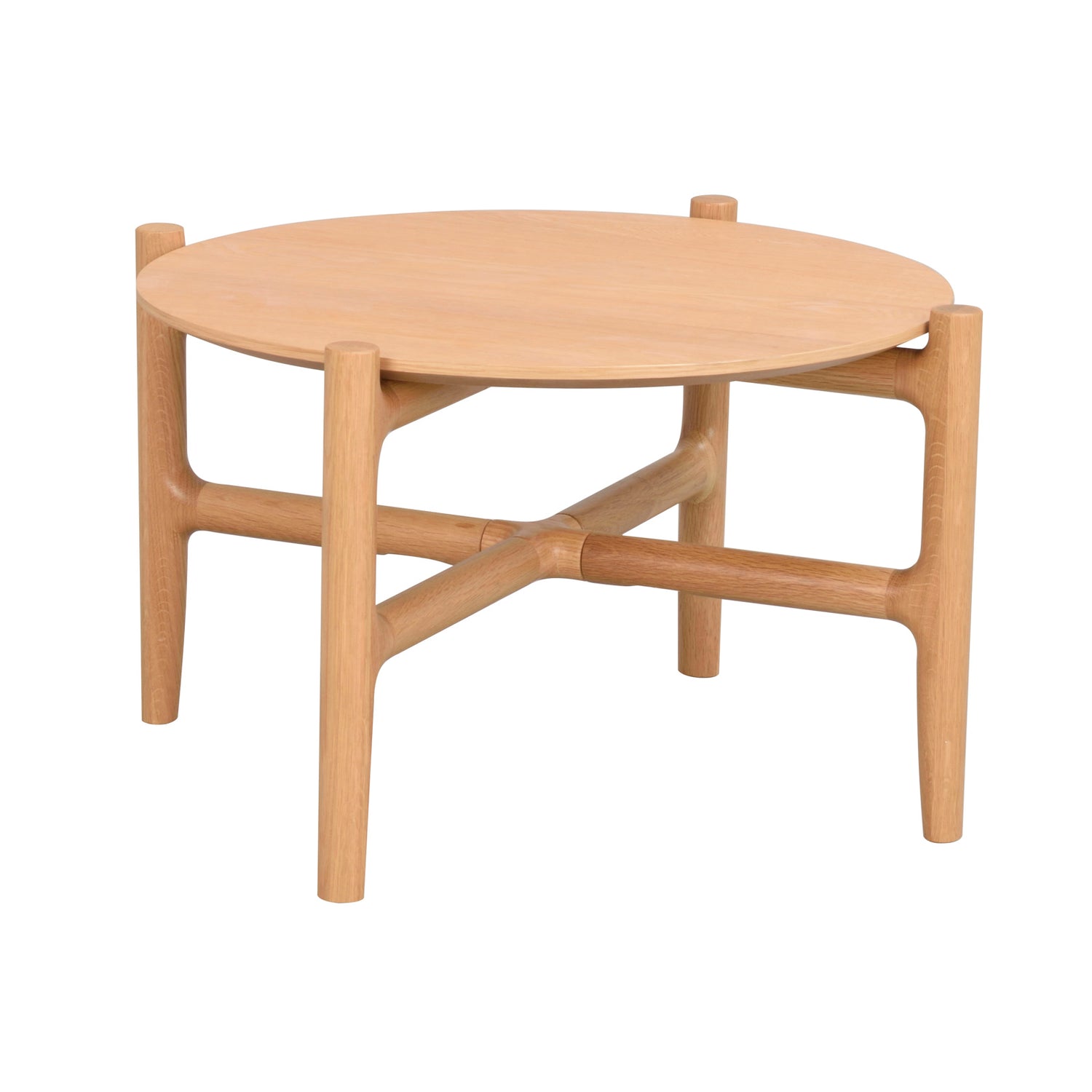 Tammenvärinen 55 cm pyöreä Holton-sohvapöytä.