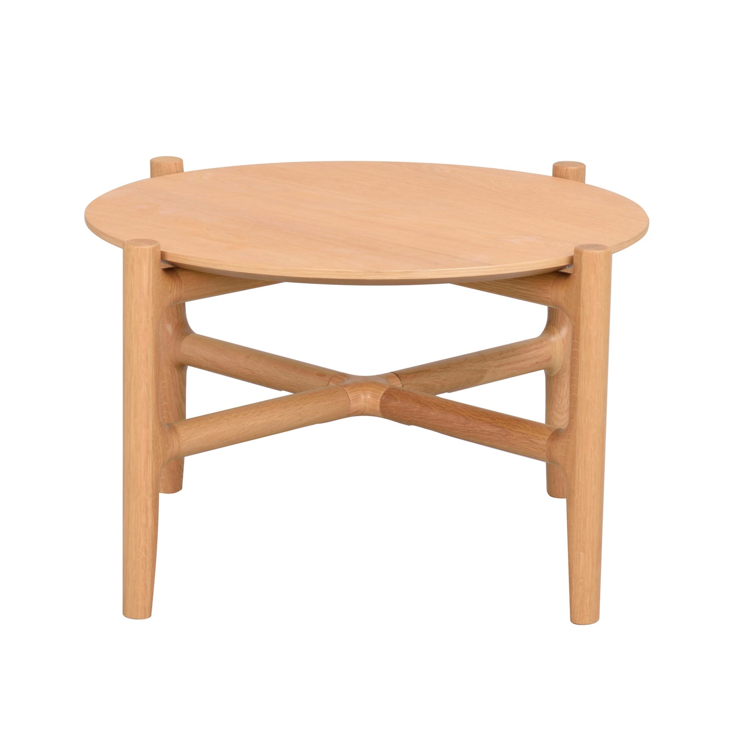 Tammenvärinen 55 cm pyöreä Holton-sohvapöytä.