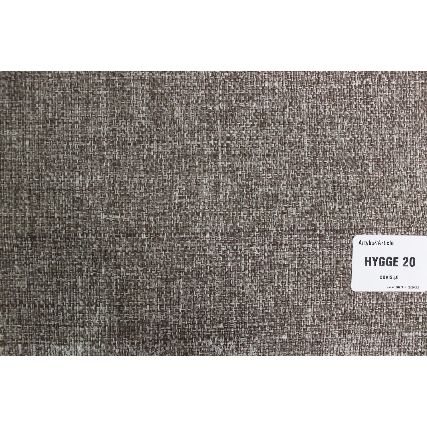 Värimallikuva Tupla-taittopatjasarjan Hygge-kankaan ruskeasta väristä.