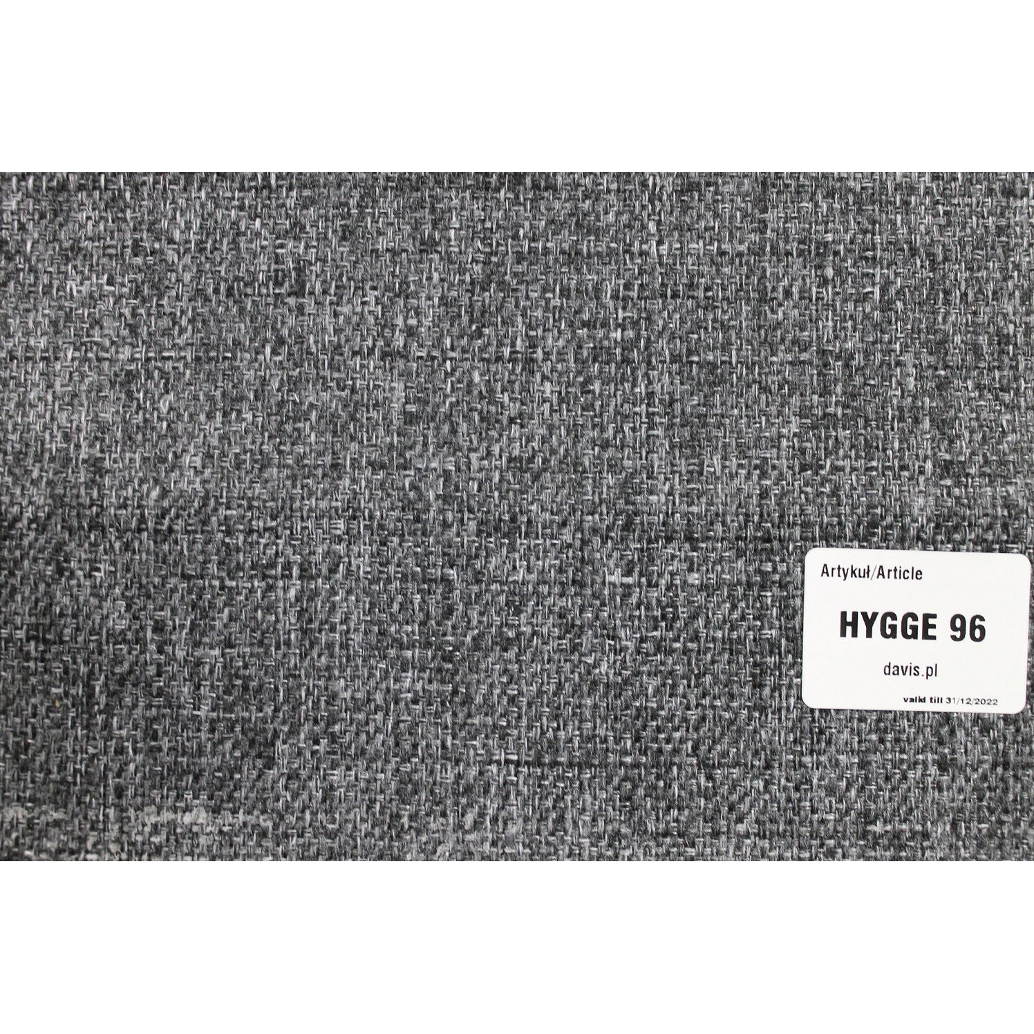 Värimallikuva Kolmi-taittopatjasarjan Hygge-kankaan tummanharmaasta väristä.