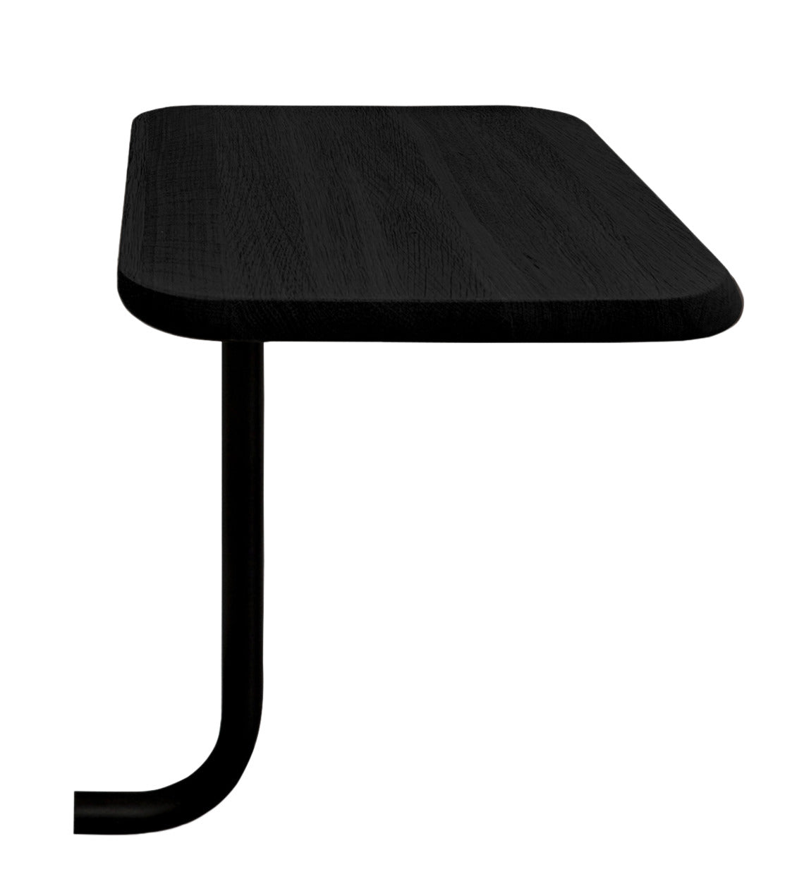 Musta Add On -yöpöytä, oikeanpuoleinen.