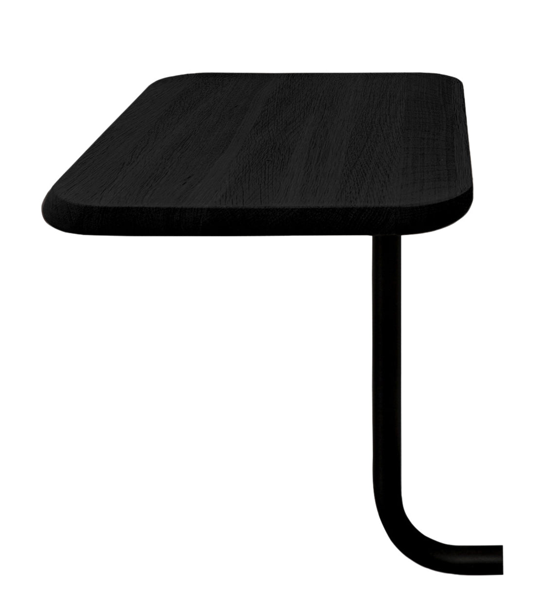 Musta Add On -yöpöytä, vasemmanpuoleinen.